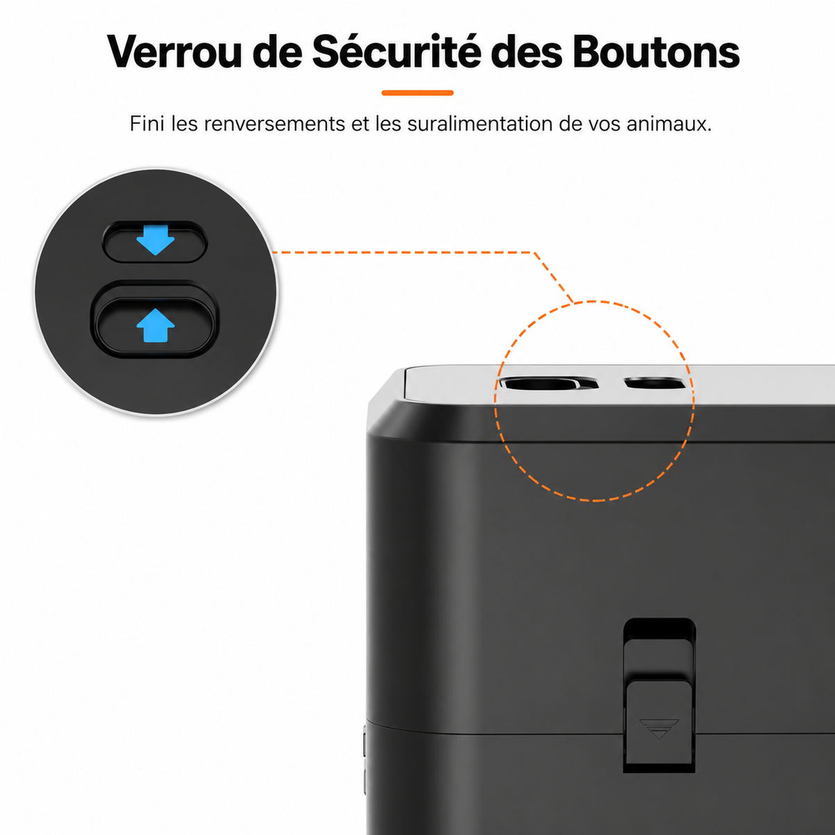 Distributeur Automatique Connecté pour Chat – Contrôle WiFi, Programmation Intelligente et Bol Inox