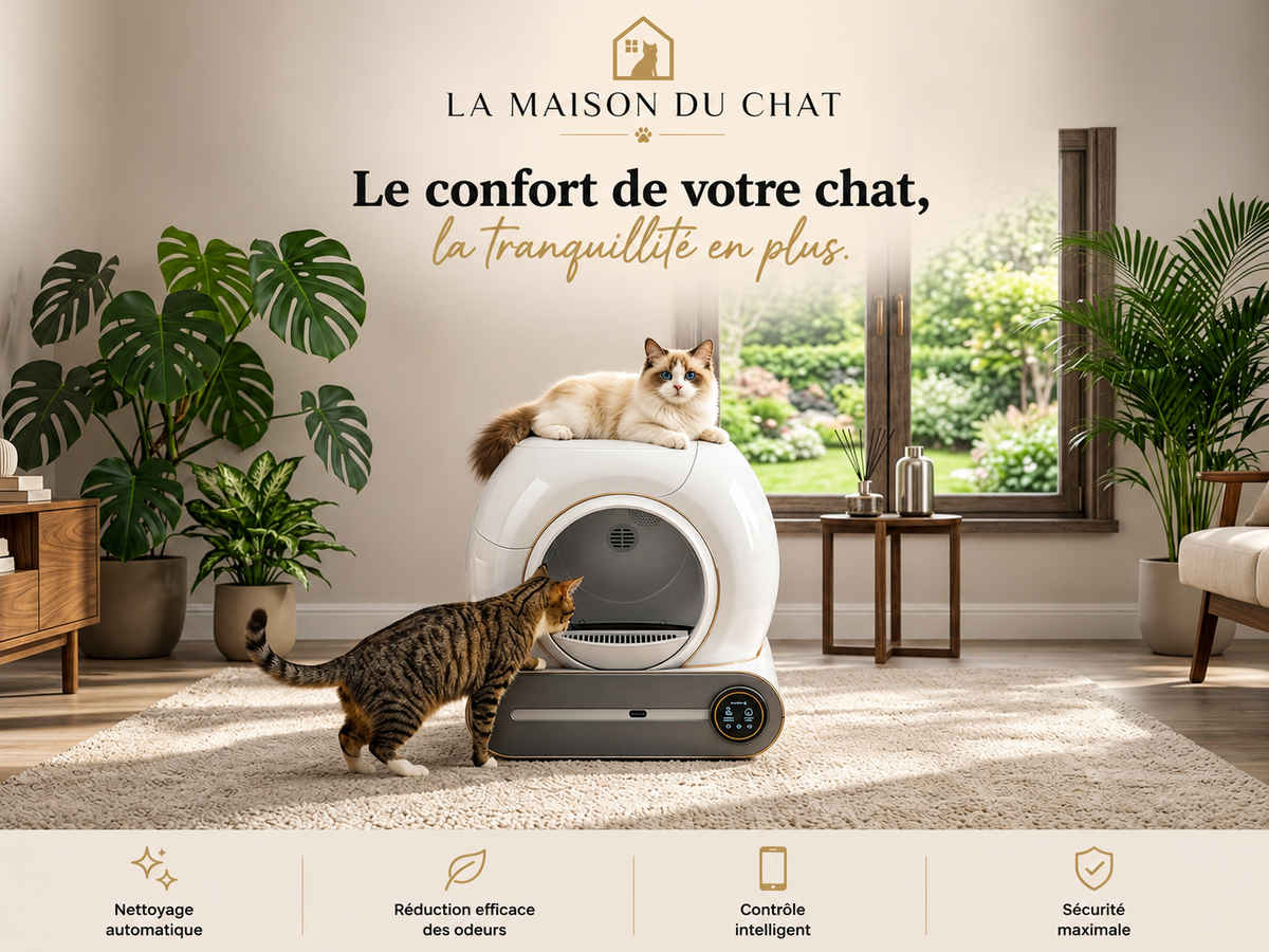 Litière Autonettoyante Intelligente™ pour Chat