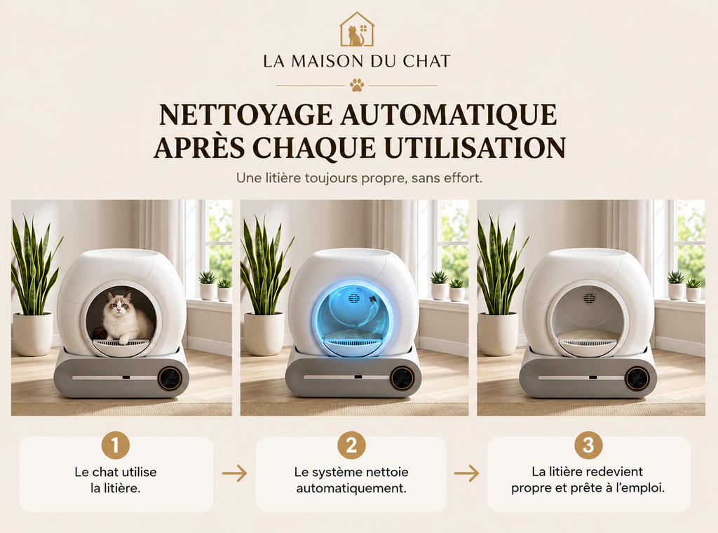 Litière Autonettoyante Intelligente™ pour Chat